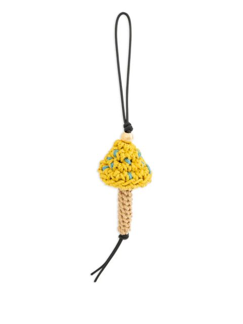 LOEWE Mushroom crochet charm - Yellow - zdjęcie produktu nr 1