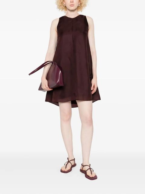 KHAITE Clay sleeveless silk dress - Red