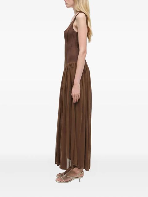 Simkhai Jamie Jersey Midi Dress - Brown - zdjęcie produktu nr 2