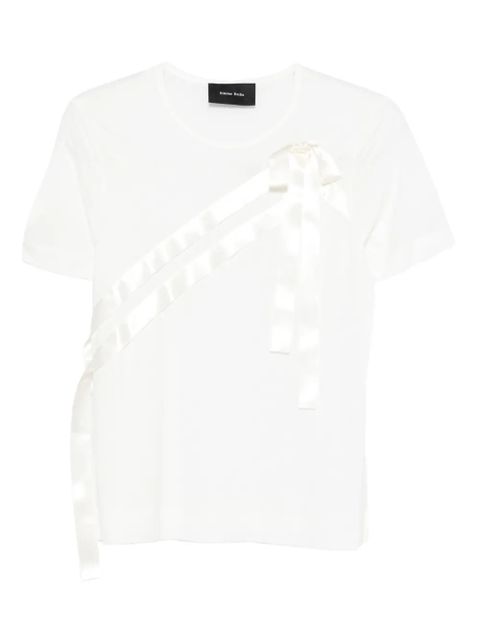 Simone Rocha sash bow T-shirt - White - zdjęcie produktu nr 1