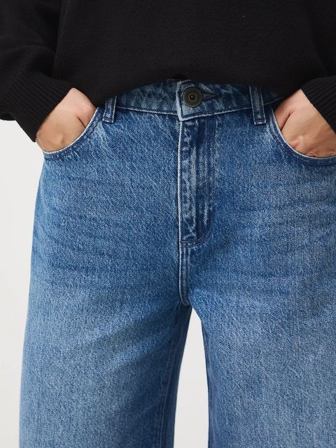 Medicine jeansy bawełniane damskie kolor niebieski - zdjęcie produktu nr 2