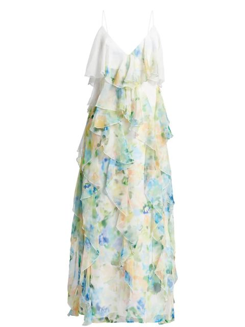 Aje ruffle-detailing midi dress - Blue - zdjęcie produktu nr 1