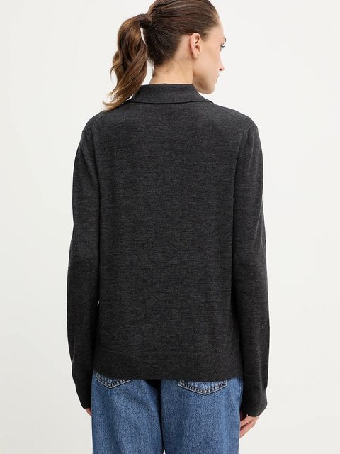 Miss Sixty sweter wełniany damski kolor szary lekki 6S1RJ37300