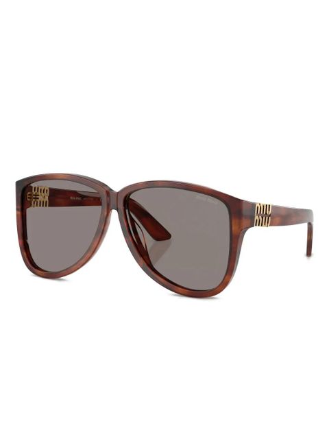 Miu Miu Eyewear tortoiseshell-pattern sunglasses - Brown