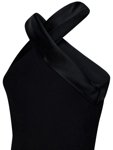 Max Mara crossover sleeveless maxi dress - Black