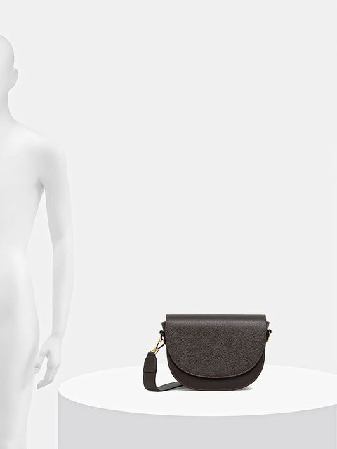 Answear.LAB torebka skórzana kolor brązowy