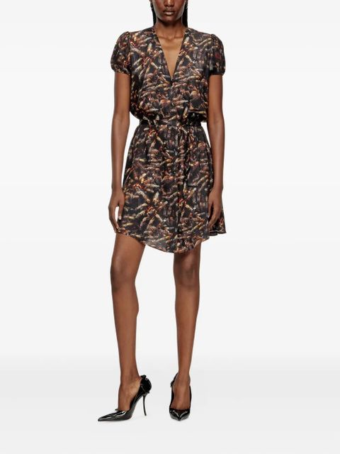 Diesel D-Ollish print mini dress - Black