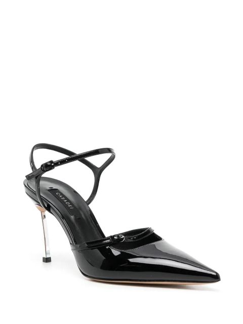 Casadei 90mm patent leather pumps - Black - zdjęcie produktu nr 2