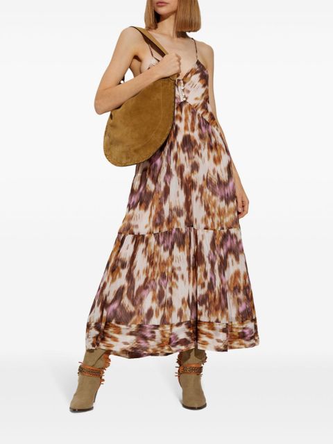 MARANT ÉTOILE Sabba midi dress - Neutrals