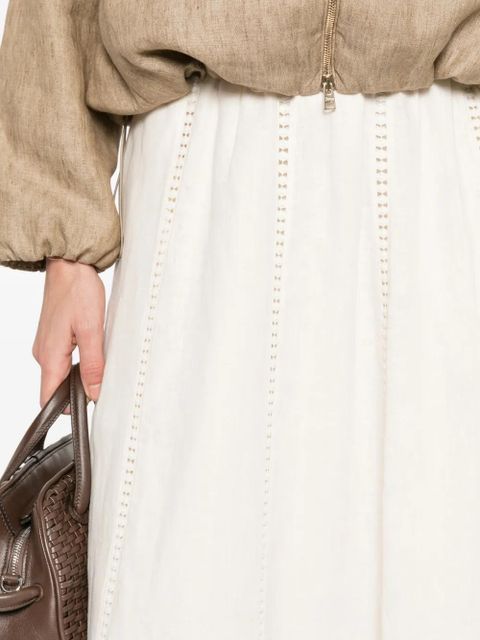 Weekend Max Mara lace-trim midi kirt - Neutrals