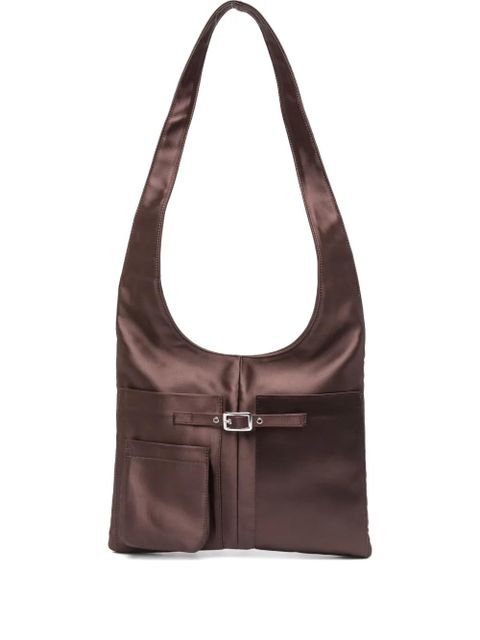 Gimaguas Blanca satin shoulder bag - Brown - zdjęcie produktu nr 1