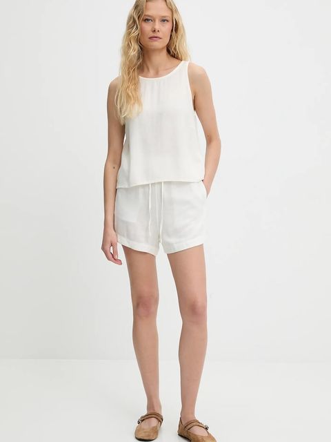 Answear.LAB komplet z lnem damski kolor biały - zdjęcie produktu nr 1