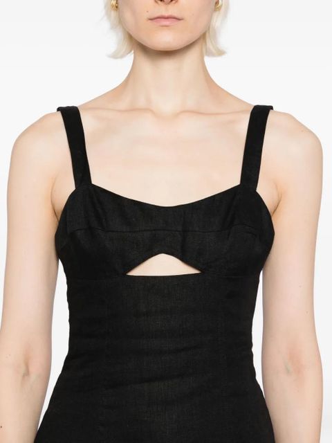 Reformation Belma linen dress - Black