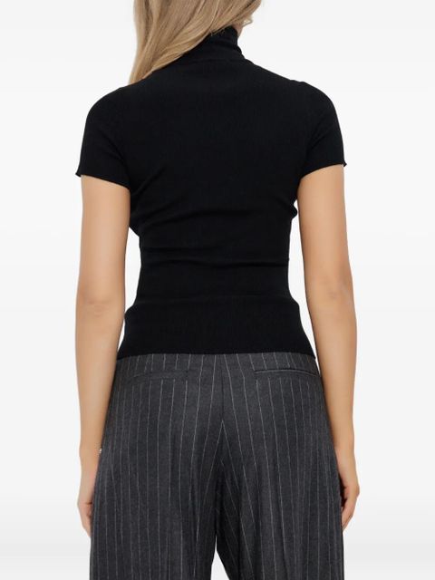 Max Mara ribbed turtleneck top - Black