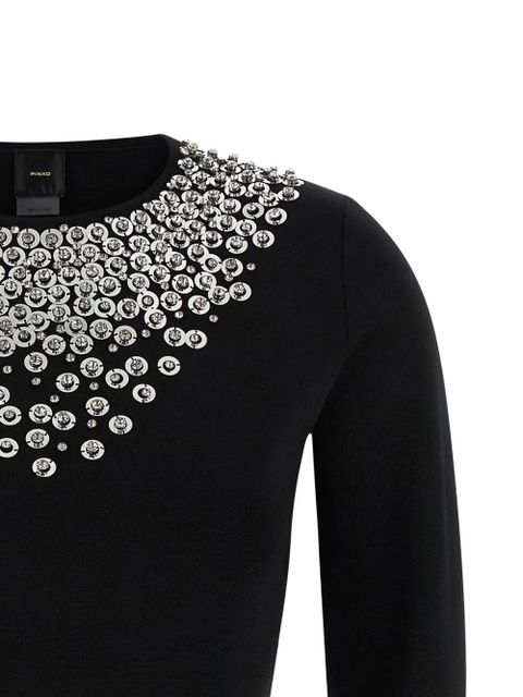 PINKO crystal-embellished sweater - Black