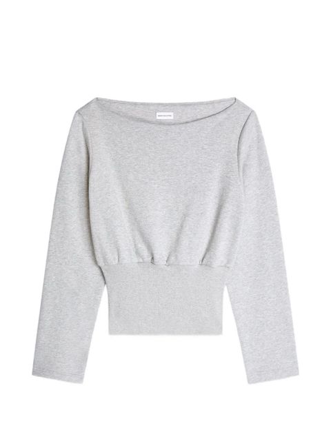 DRIES VAN NOTEN boat-neck long-sleeved top - Grey - zdjęcie produktu nr 1