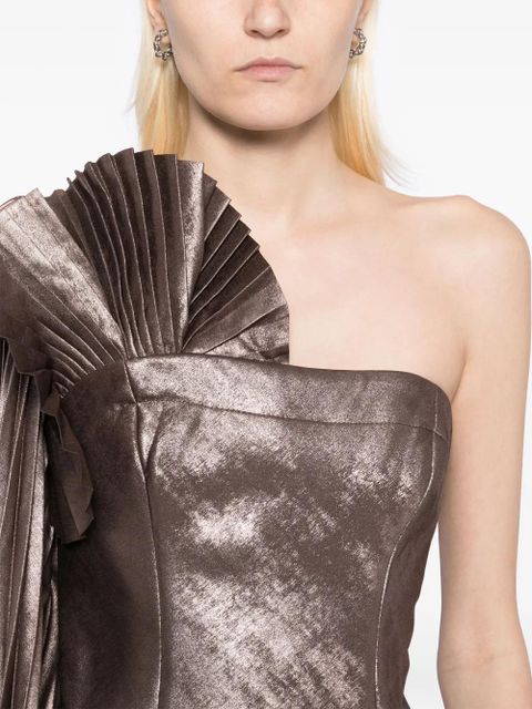 Acler Dartmoor mini dress - Metallic