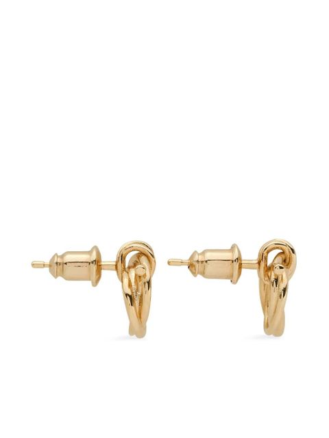 Ferragamo Gancini twisted hoop earrings - Gold