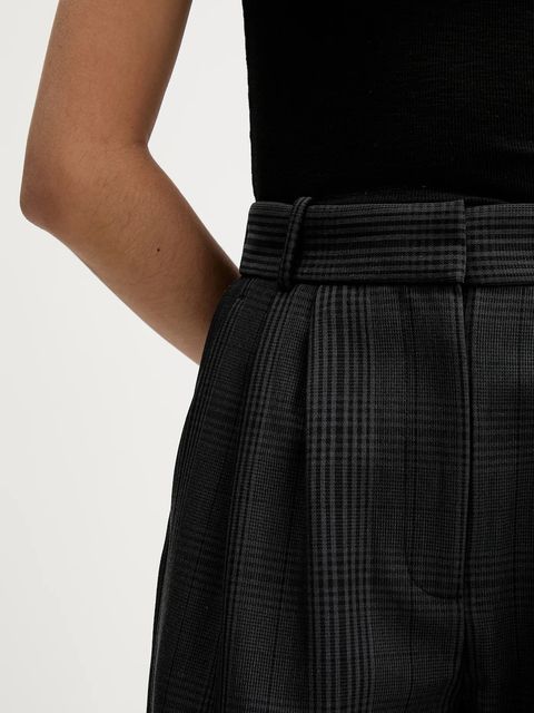 Abercrombie & Fitch spodnie damskie kolor szary proste high waist KI156-5552-979