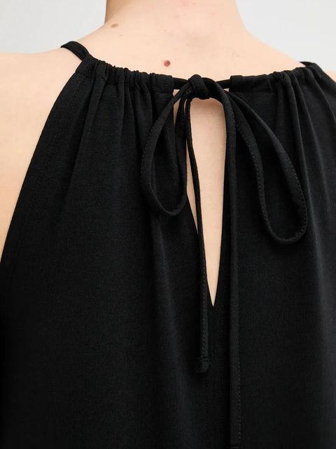 Marc O'Polo sukienka kolor czarny midi rozkloszowana 504308759067