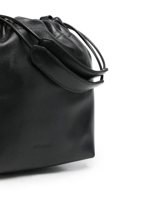 Jil Sander drawstring-fastening bucket bag - Black