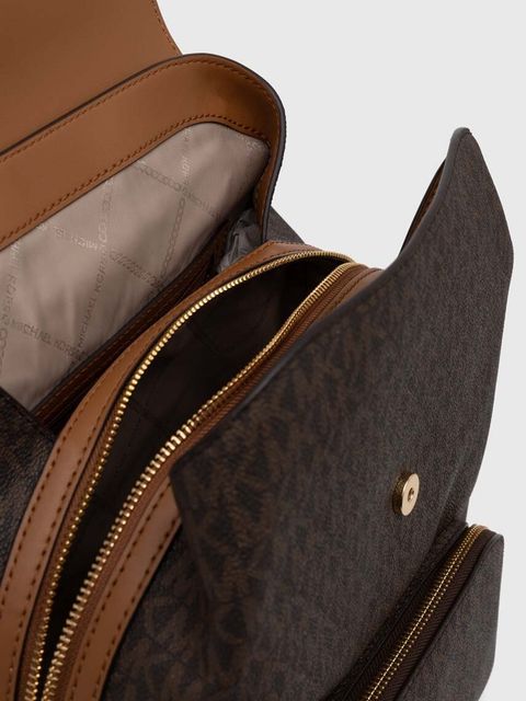 MICHAEL Michael Kors plecak damski kolor brązowy mały wzorzysty 30F3G8KB2B