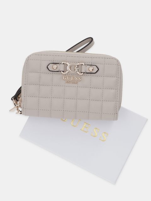 Guess portfel NADIRA damski kolor beżowy SWQG84 24164 - zdjęcie produktu nr 2