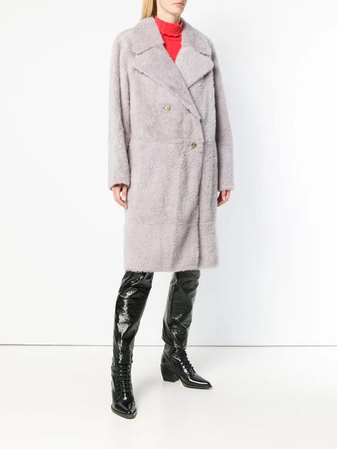Yves Salomon Lacon coat - Pink