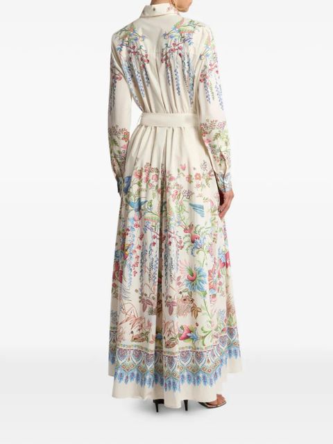 ETRO floral-print shirt dress - Neutrals