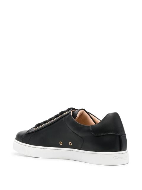 Gianvito Rossi leather lace-up sneakers - Black