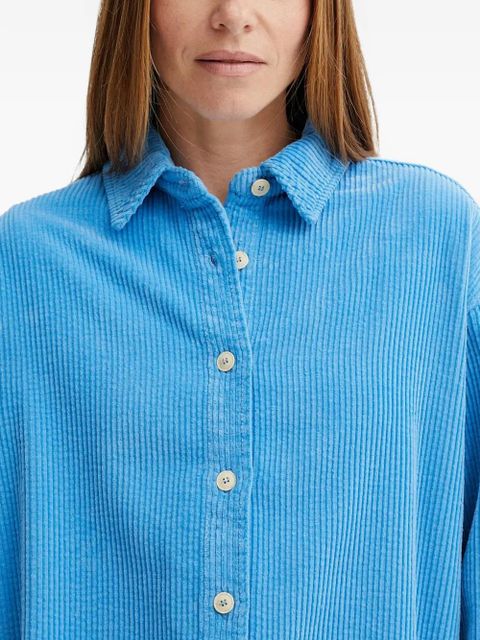 American Vintage Padow button-up corduroy shirt - Blue