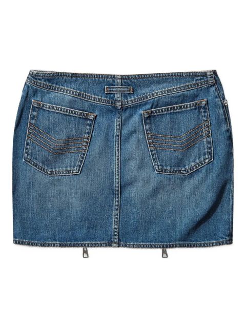 Jean Paul Gaultier two-zip detail denim mini skirt - Blue - zdjęcie produktu nr 2