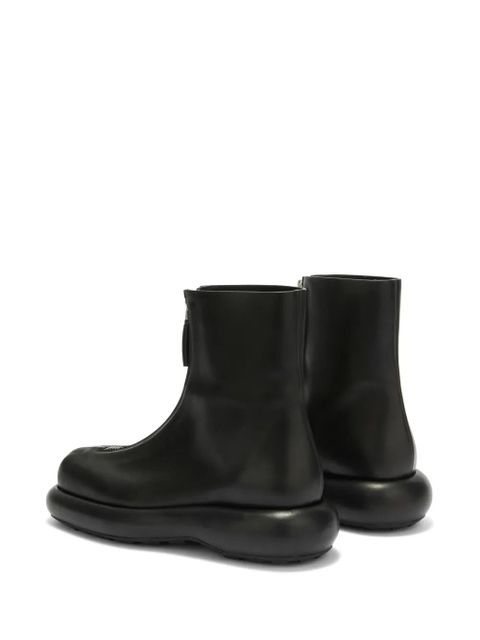Jil Sander zip-up leather boots - Black - zdjęcie produktu nr 2