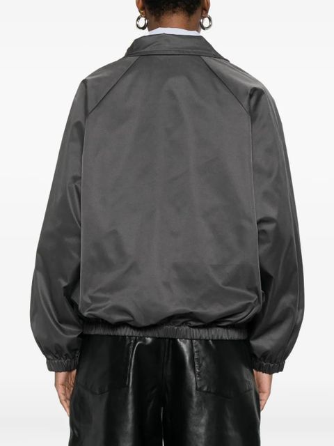 The Frankie Shop zip-front raglan-sleeve jacket - Grey