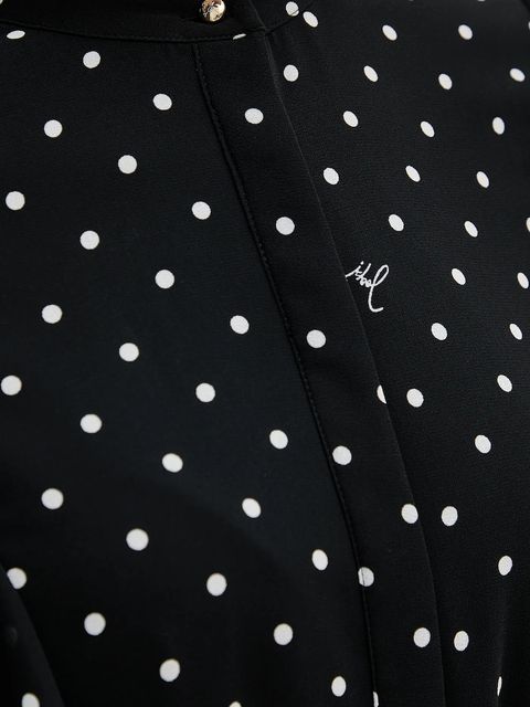 Joop! sukienka kolor czarny midi rozkloszowana 30100092