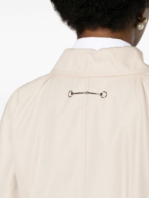 Gucci belted gabardine trench coat - Neutrals