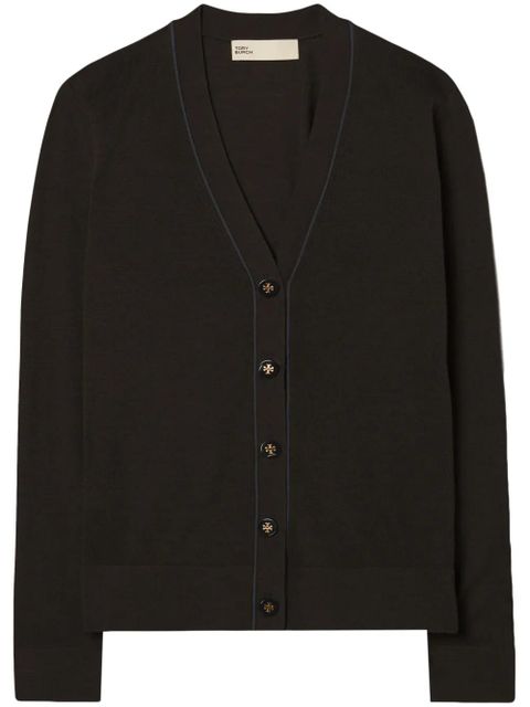 Tory Burch Simone V-neck cardigan - Black - zdjęcie produktu nr 1