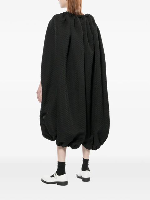 Comme Des Garçons textured gathered dress - Black