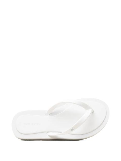 Tory Burch logo-plaque slides - White