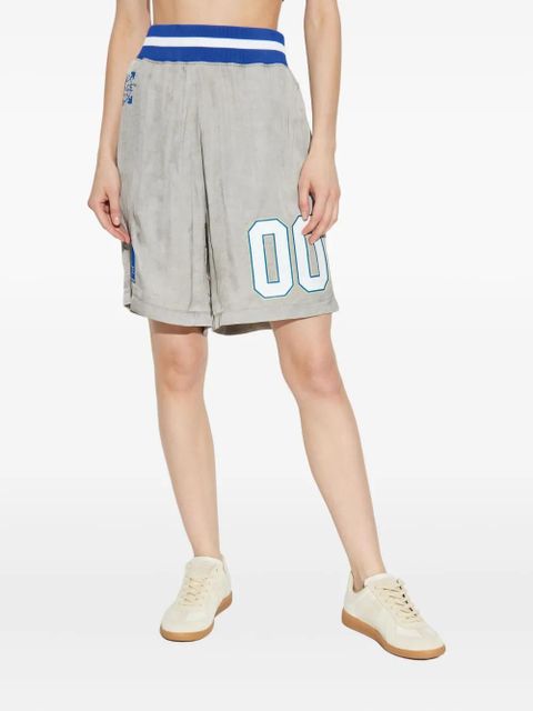 Off-White number-print shorts - Grey - zdjęcie produktu nr 1