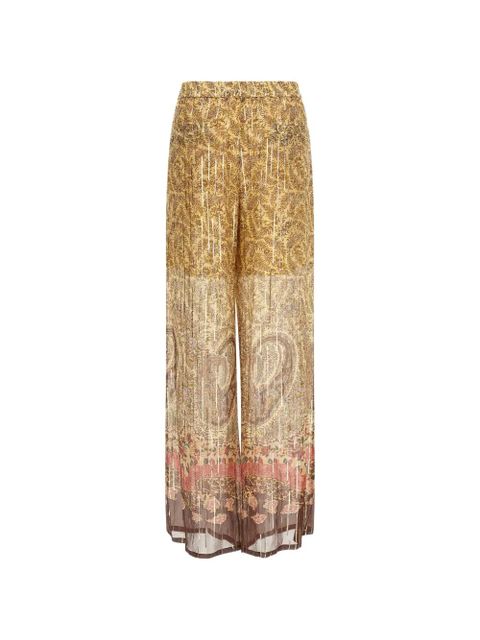 Valentino Garavani paisley silk trousers - Neutrals - zdjęcie produktu nr 2