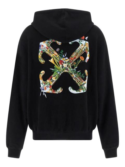 Off-White Glass Flower hoodie - Black