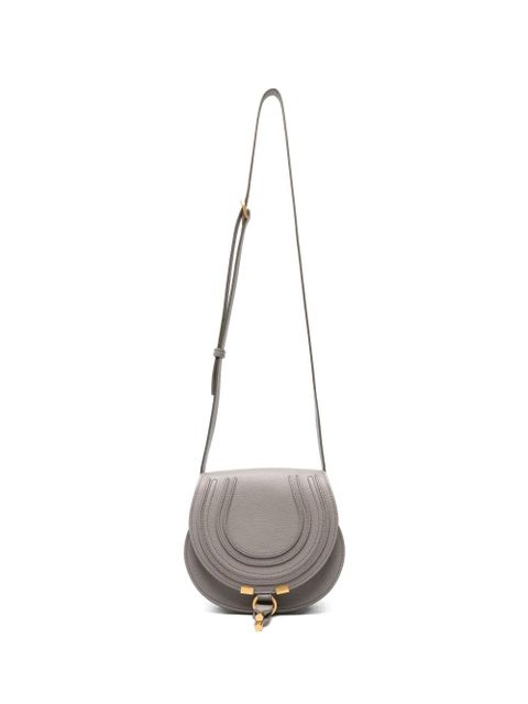 Chloé small Marcie saddle cross body bag - Grey - zdjęcie produktu nr 1