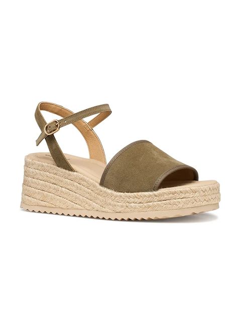 Geox sandały espadrylowe damskie skórzane D ALEMERIA - zdjęcie produktu nr 1