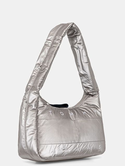 Tommy Jeans torebka kolor srebrny AW0AW18066 - zdjęcie produktu nr 2