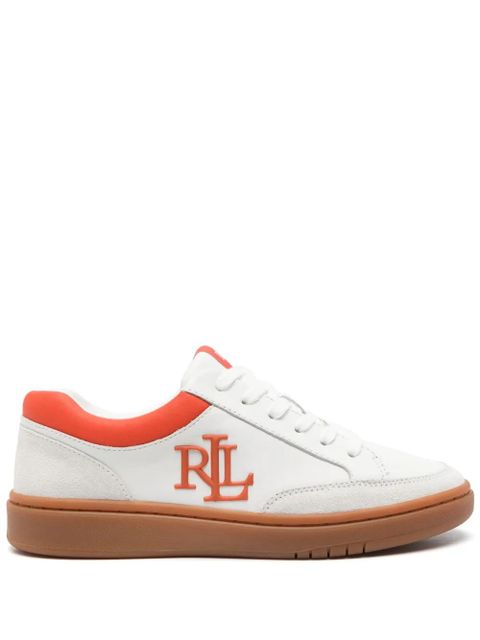 Lauren Ralph Lauren embossed-logo sneakers - White - zdjęcie produktu nr 1