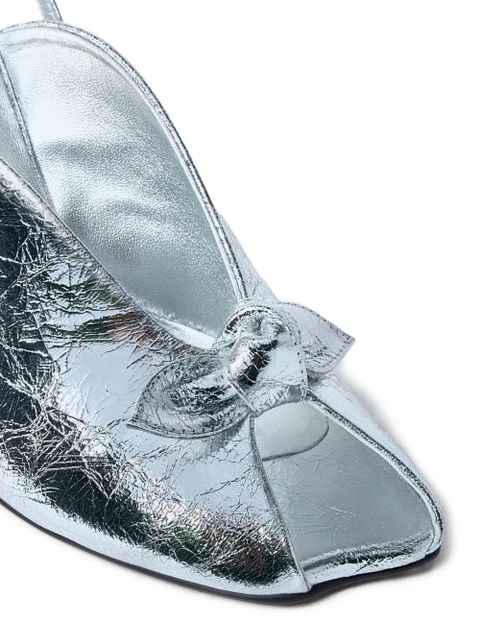 Vivienne Westwood bow-embellished pumps - Silver - zdjęcie produktu nr 2