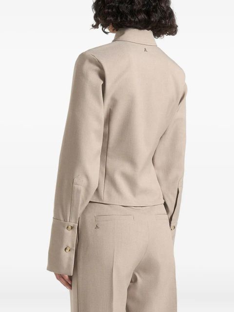 Manière De Voir Sonia Angled tailored shirt - Brown