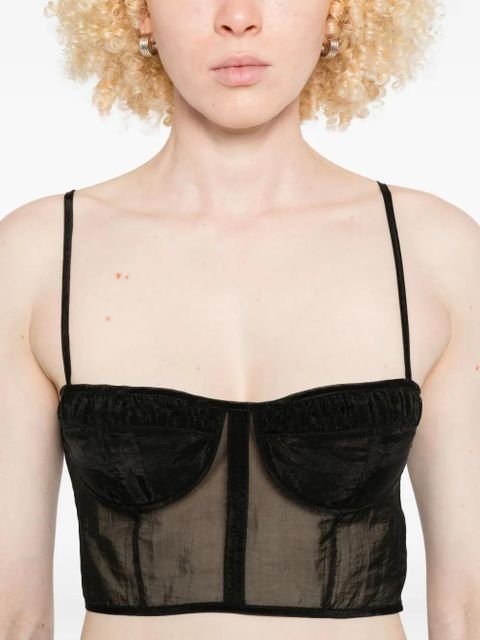 Cecilie Bahnsen Anya bustier top - Black