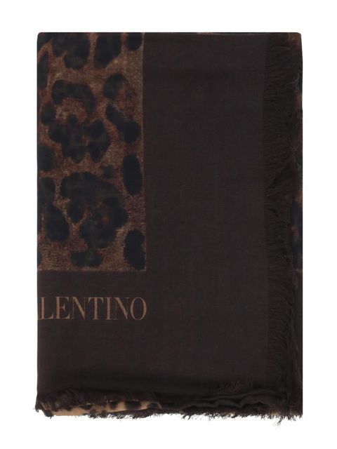 Valentino Garavani leopard-print scarf - Brown - zdjęcie produktu nr 2